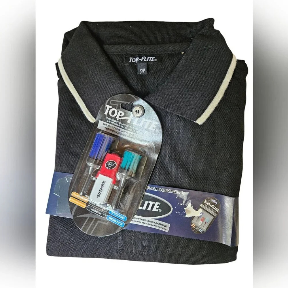 Top Flite Golf Shirt with Brush Tees and Ball Marker